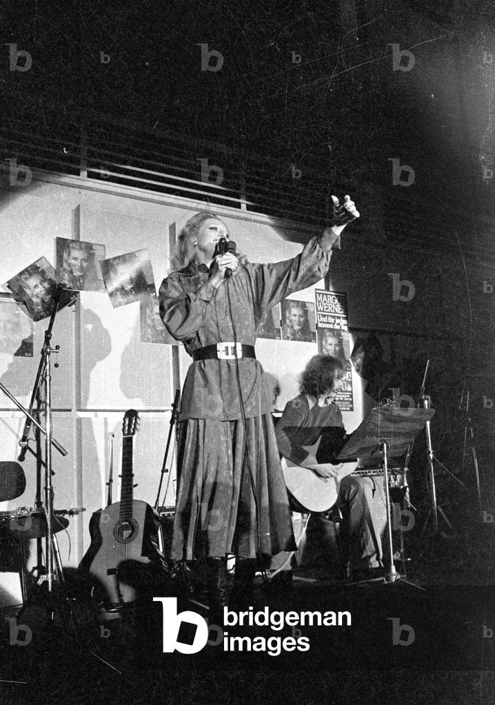 Margot Werner, 1974 (b/w photo)