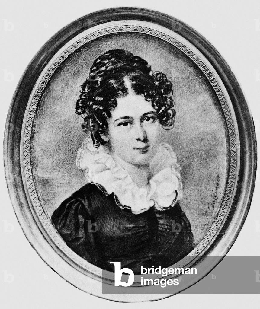 Katharina Froehlich, 1825 (b/w photo)