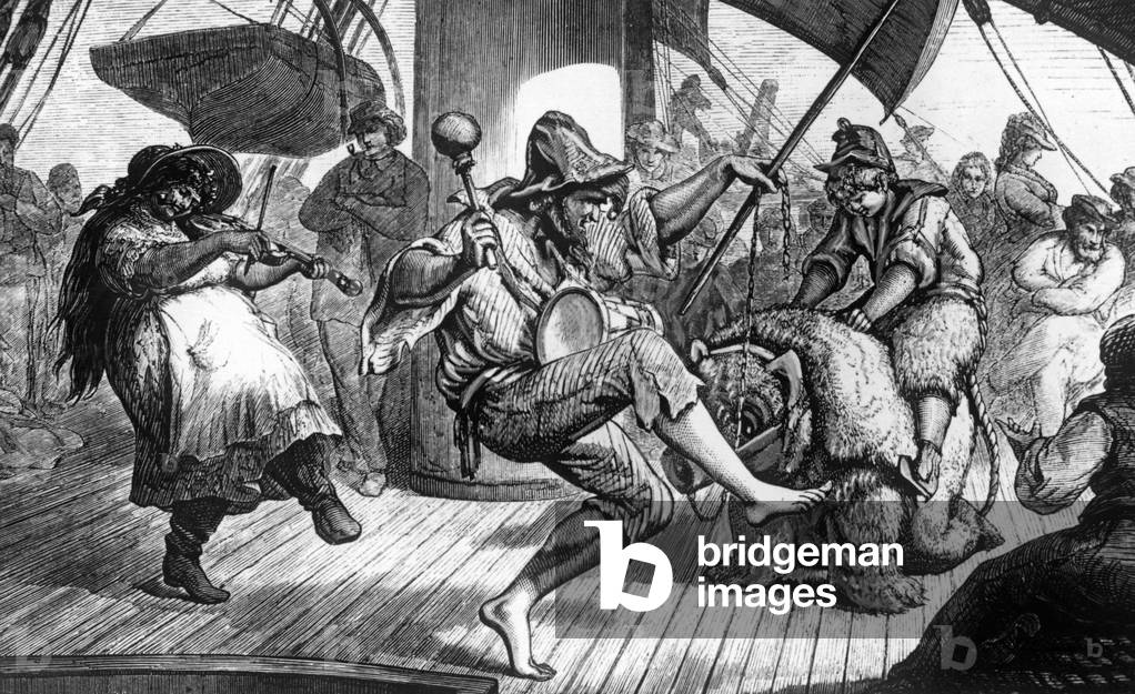 Sailor party, around  1850