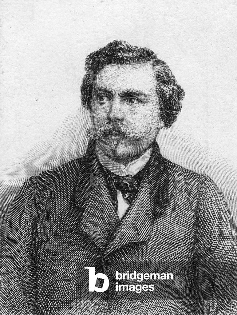Jules de Goncourt, around 1860 (b/w photo)
