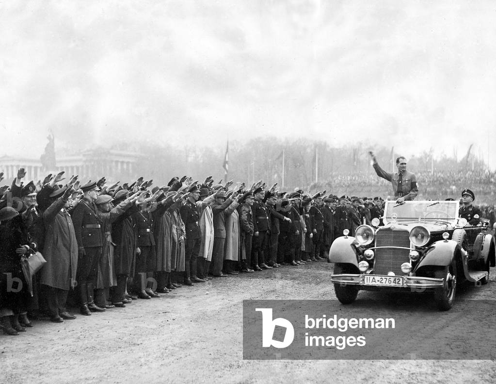 Rudolf Hess on the 1st May in Munich (b/w photo)