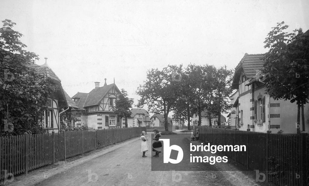 Worker's colony Altenhof near Ruettenscheid, 1910 (b/w photo)