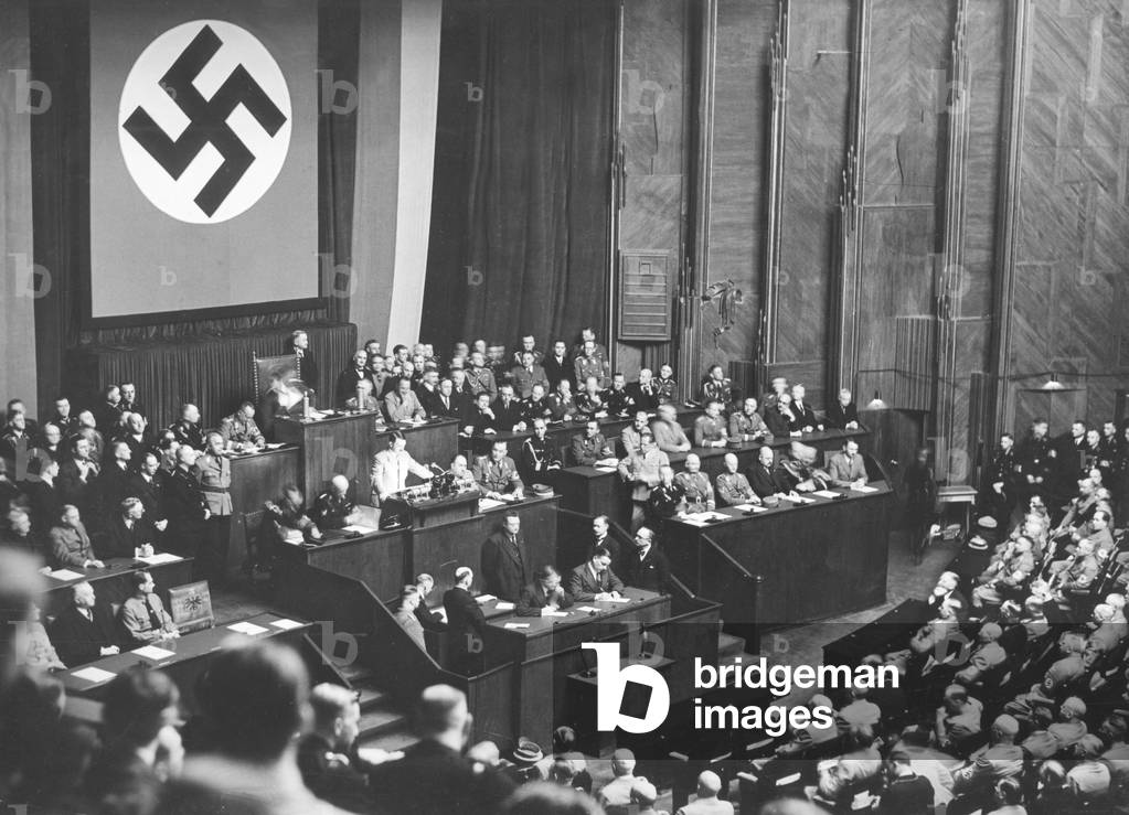Reichstag session on 21 May 1935 (b/w photo)