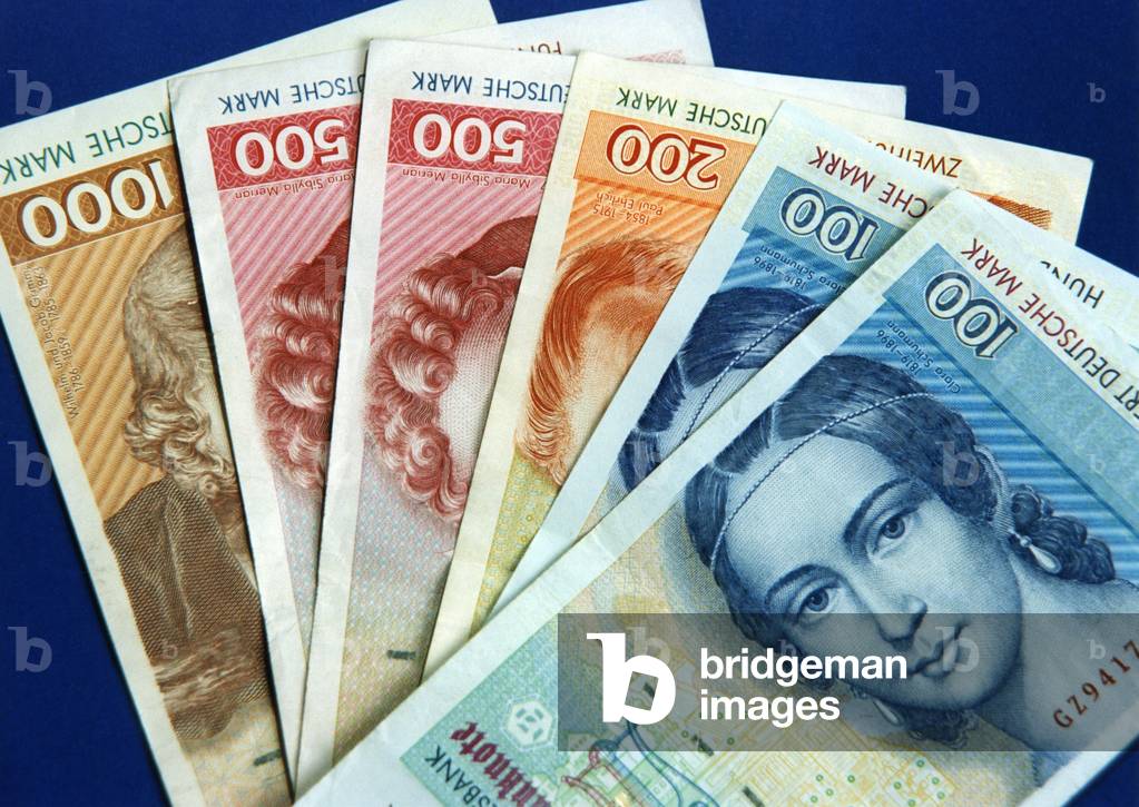 German banknotes until 1990 (photo)