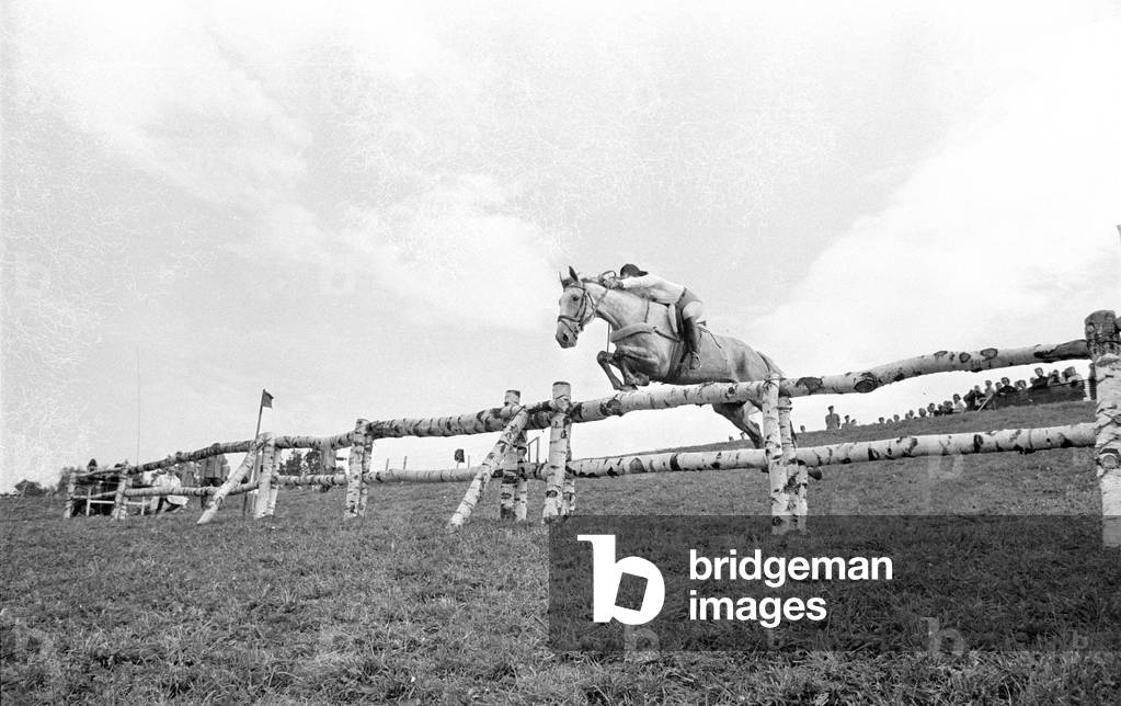 Eventing, 1971 (b/w photo)