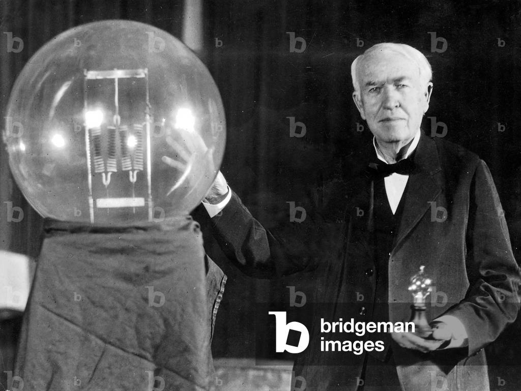 Thomas Alva Edison, 1929 (b/w photo)