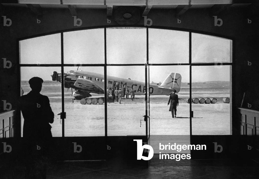 View from the airport in Salamanca, 1939