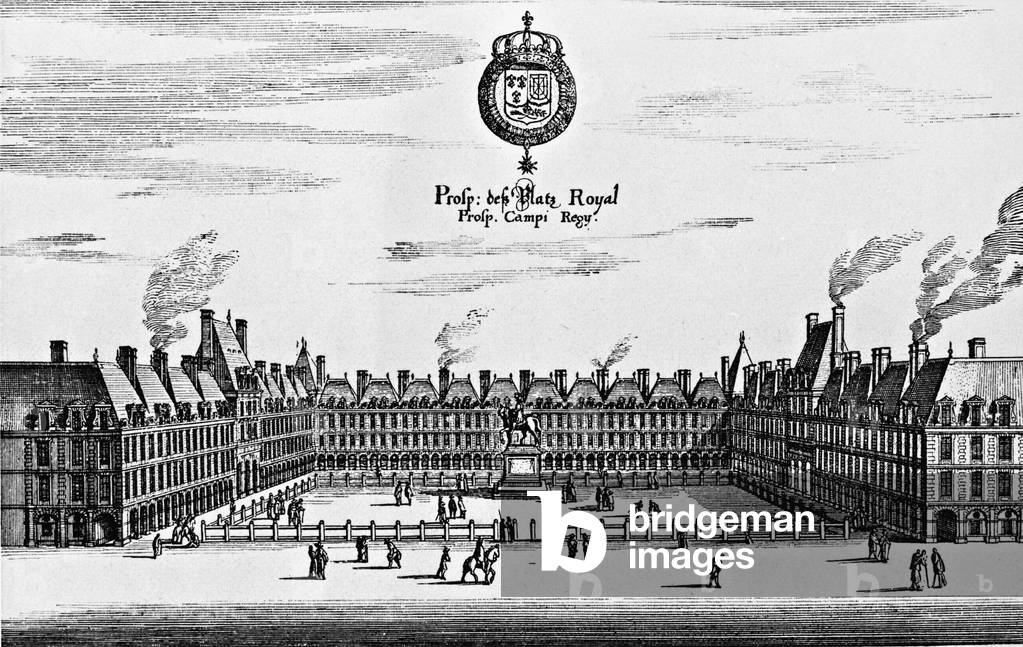 The Place Royale in Paris, 1655
