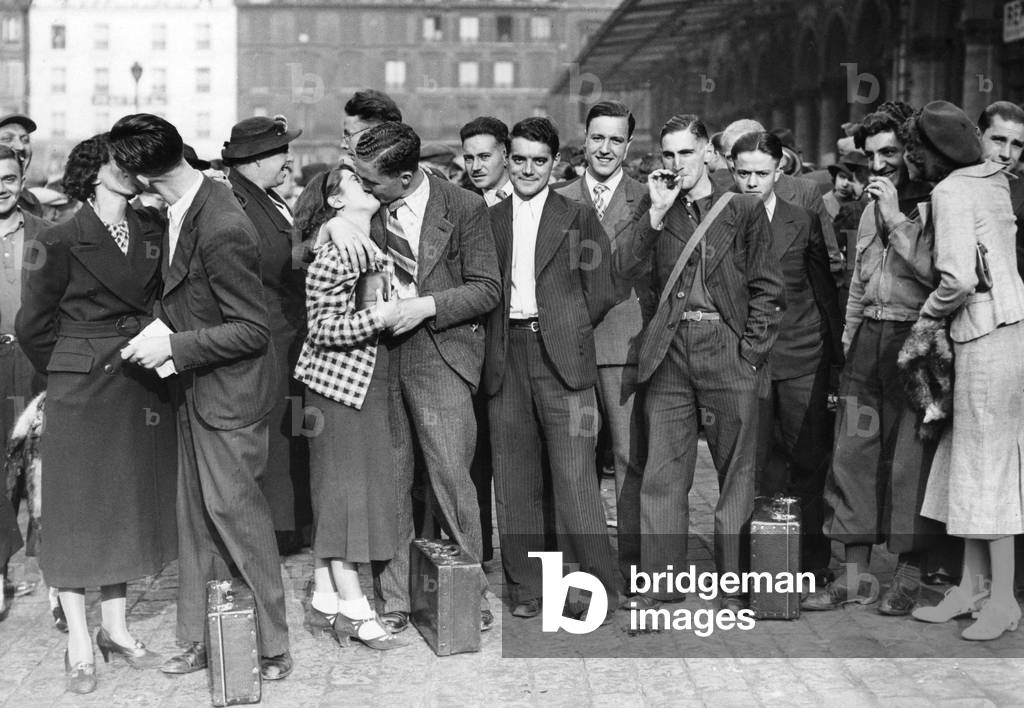 Mobilization in France, 1938 (b/w photo)