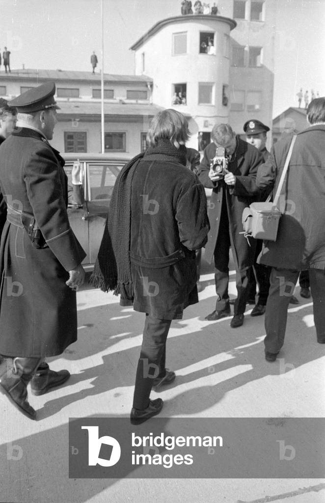 Ringo Starr in Salzburg, 1965 (b/w photo)