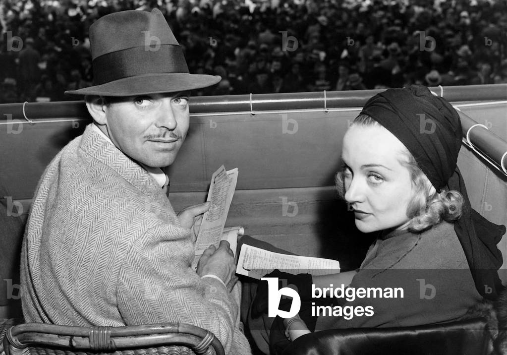 Clark Gable and Carole Lombard, 1938 (b/w photo)