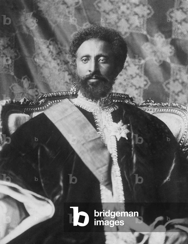 emperor Haile Selassie, 1930 (b/w photo)