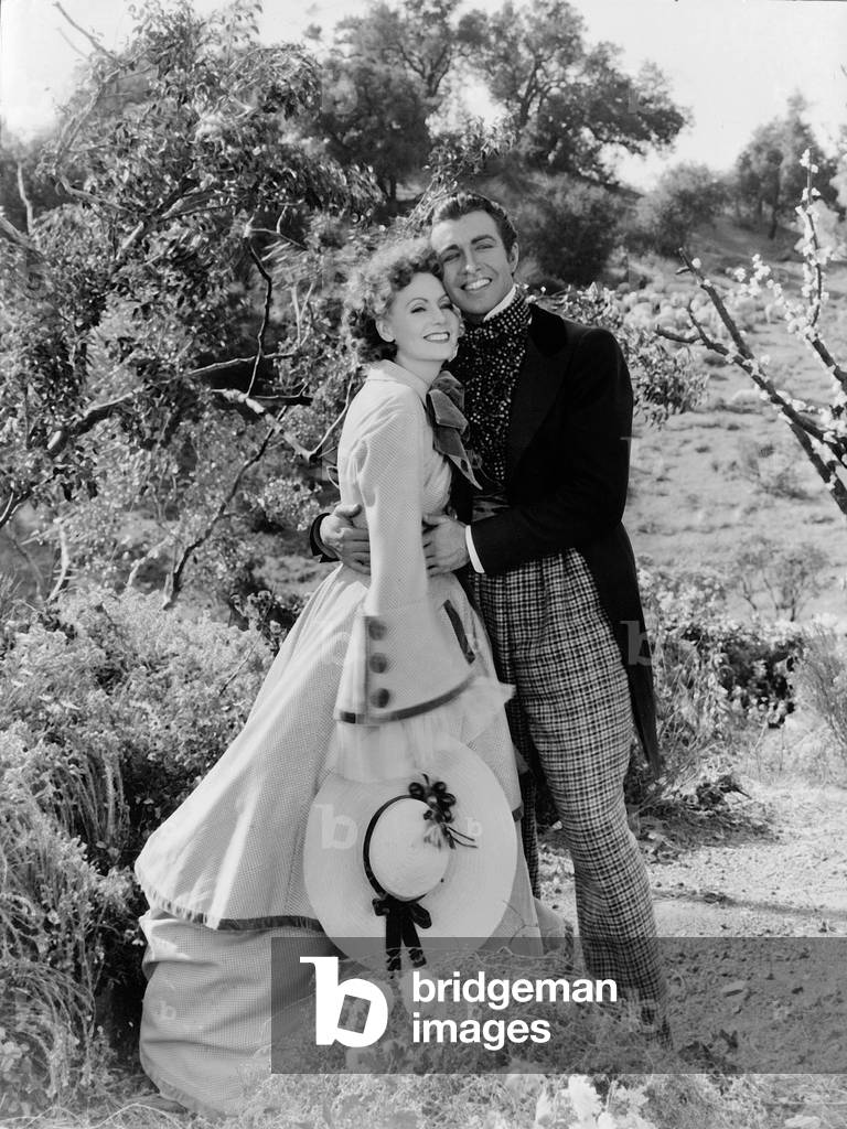 Greta Garbo and Robert Taylor in 'The Lady of the Camellias', 1937 (b/w photo)
