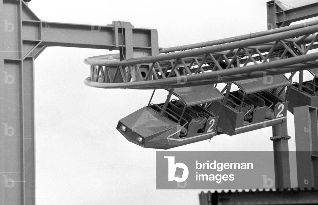 A roller coaster of Messerschmitt-Boelkow-Blohm, 1974 (b/w photo)