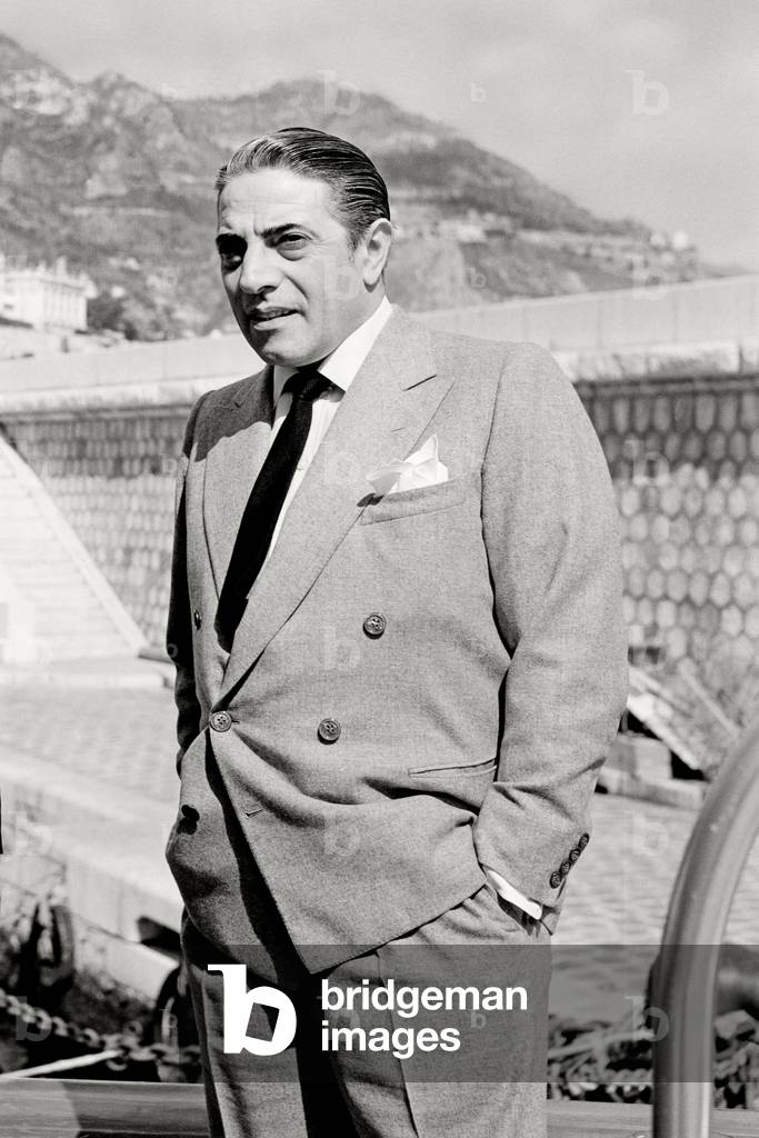 Aristotle Socrates Onassis, 1956 (b/w photo)