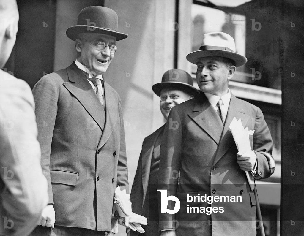 Heinrich Bruening and Julius Curtius, 1931 (b/w photo)