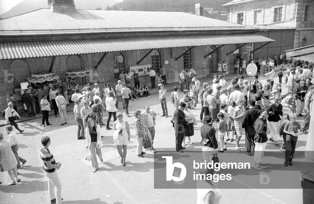 The Berchtesgaden Salt Mine, 1971 (b/w photo)