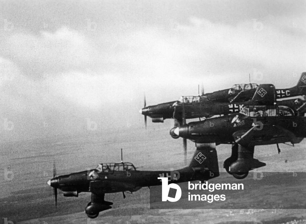 German Stukas during the western campaign, 1940