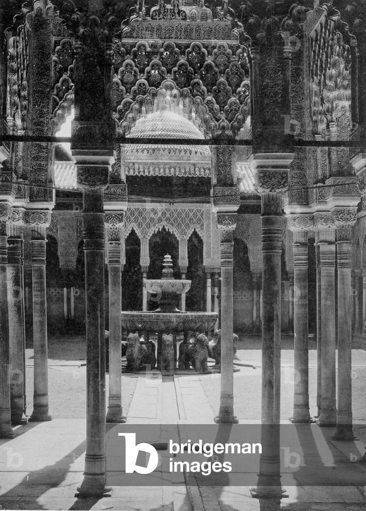 Alhambra in Granada, 1899 (b/w photo)