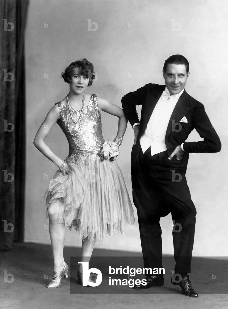 Dancers perform the Black Bottom, 1926 (b/w photo)