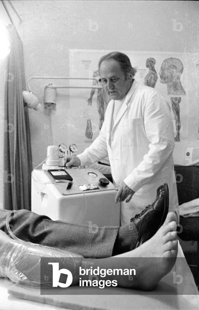 Ozone therapy, 1974 (b/w photo)