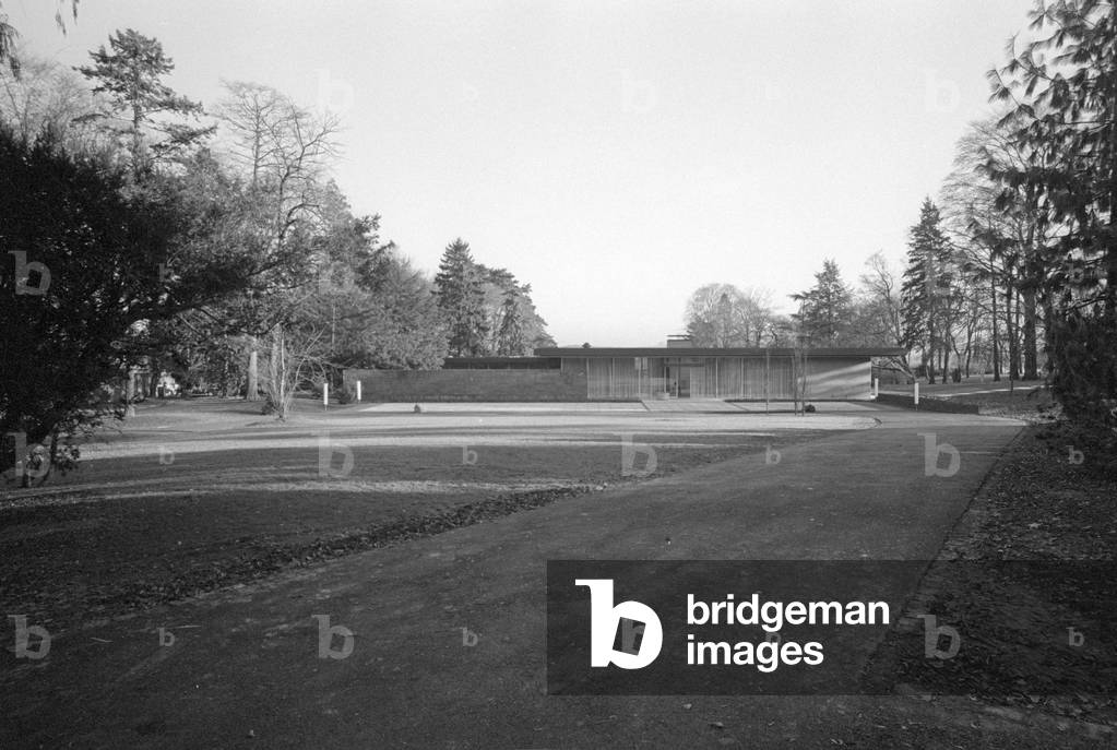 The Chancellor's Bungalow in Bonn, 1964 (b/w photo)