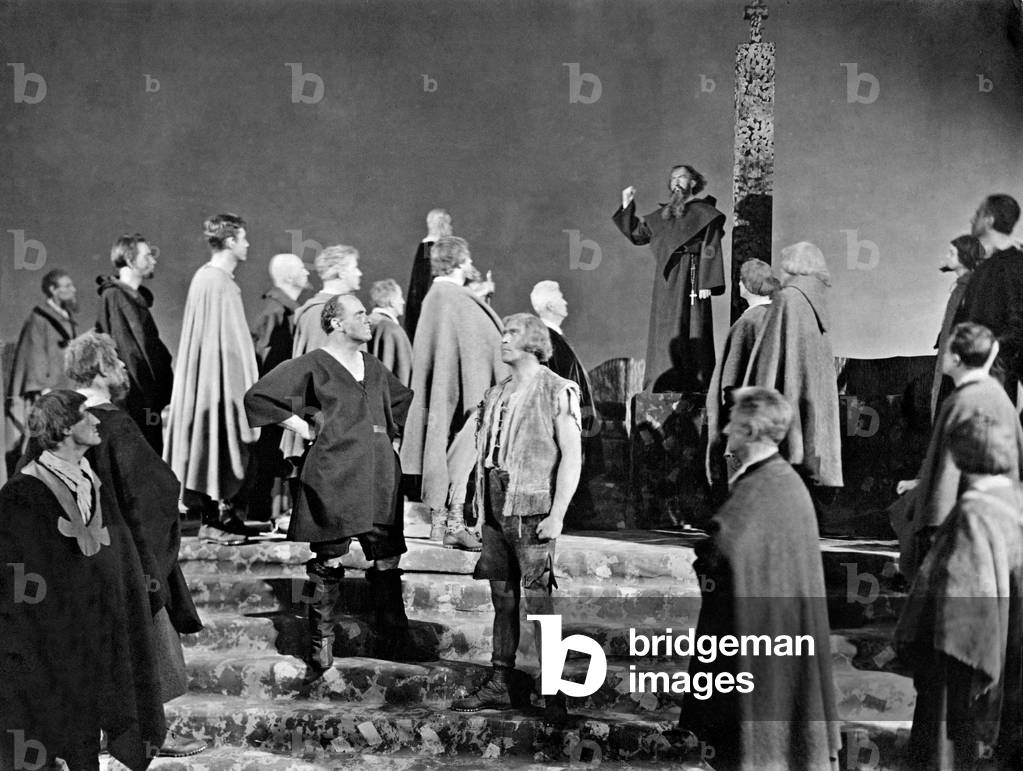 Scene from Schillers 'Wilhelm Tell', 1919 (b/w photo)