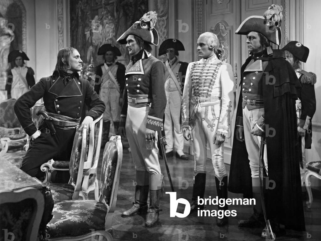 Bernhard Minetti, Hugo Gau-Hamm, Friedrich Benser and Paul Hartmann, 1937 (b/w photo)