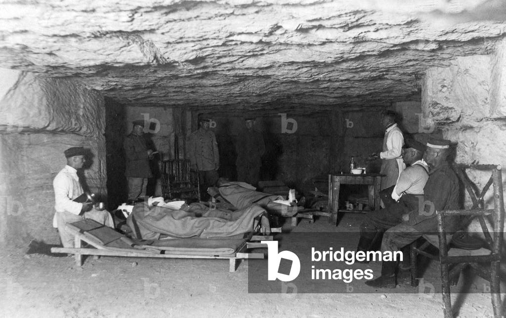 German underground field hospital near Fort Douaumont, 1916