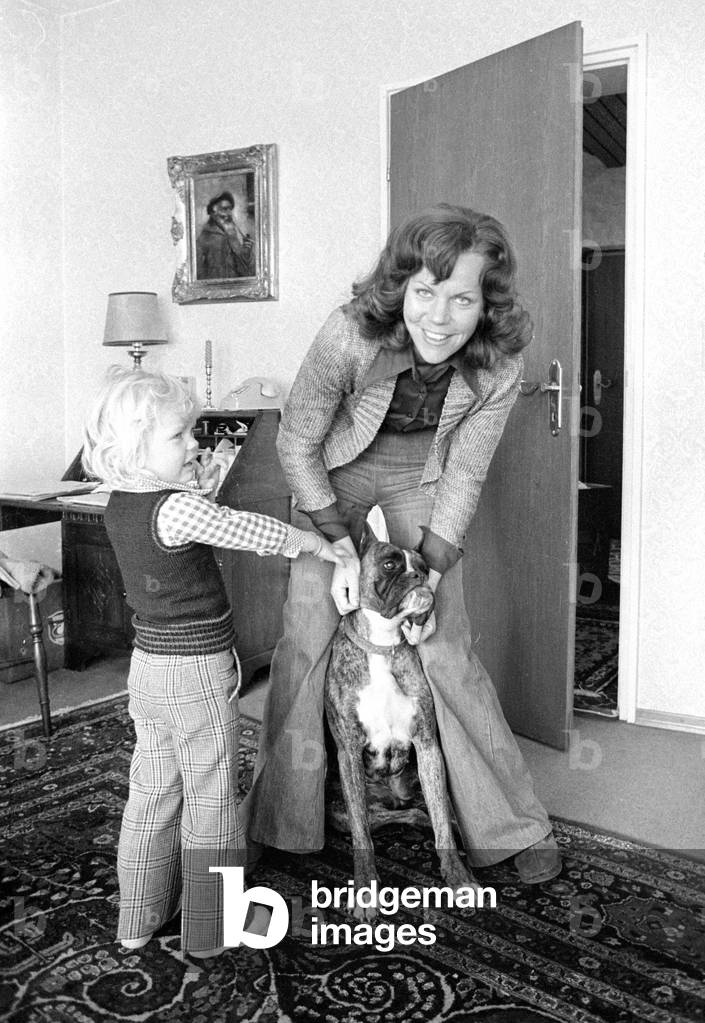 Agnes Maier, 1974 (b/w photo)