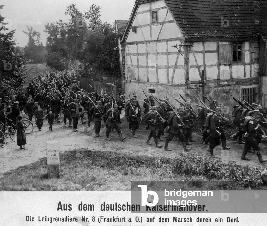 From the German Imperial Manoeuvre, 1912 (b/w photo)