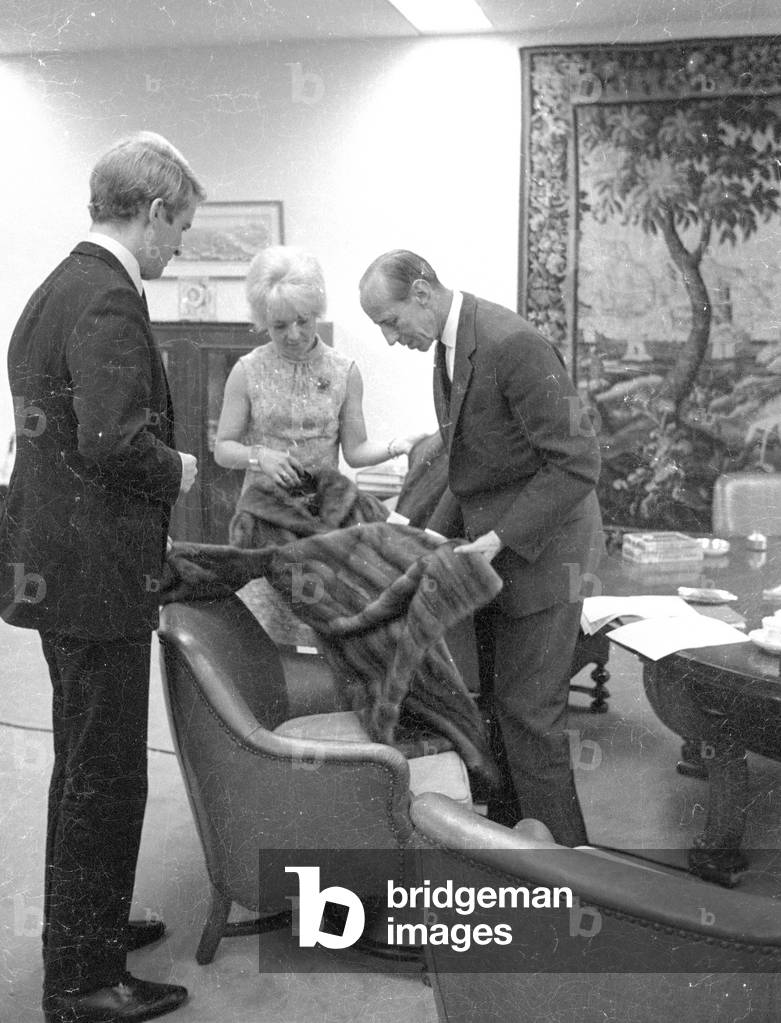 Josef Neckermann, 1966 (b/w photo)