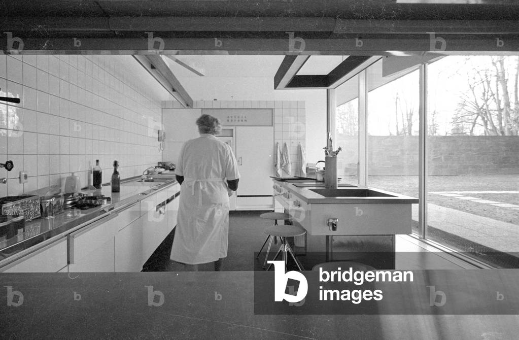 The Chancellor's Bungalow in Bonn, 1964 (b/w photo)
