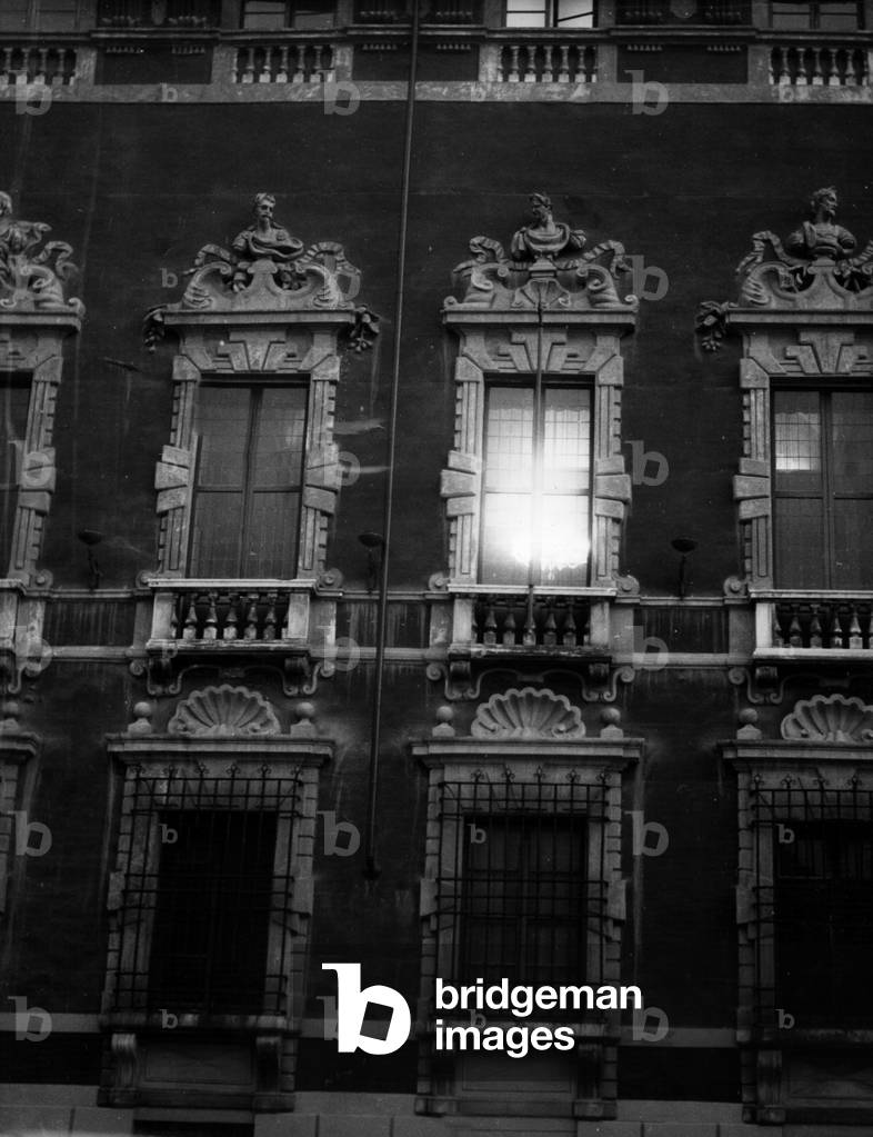 The government building of Massa (b/w photo)