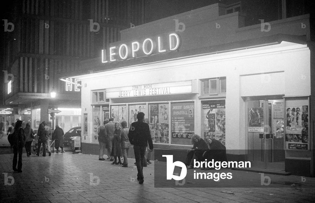 Nightlife in Schwabing, 1971 (b/w photo)