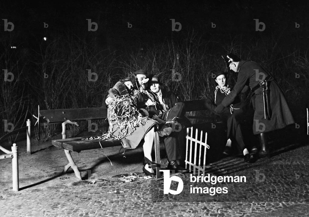 New Year's morning, 1933 (b/w photo)