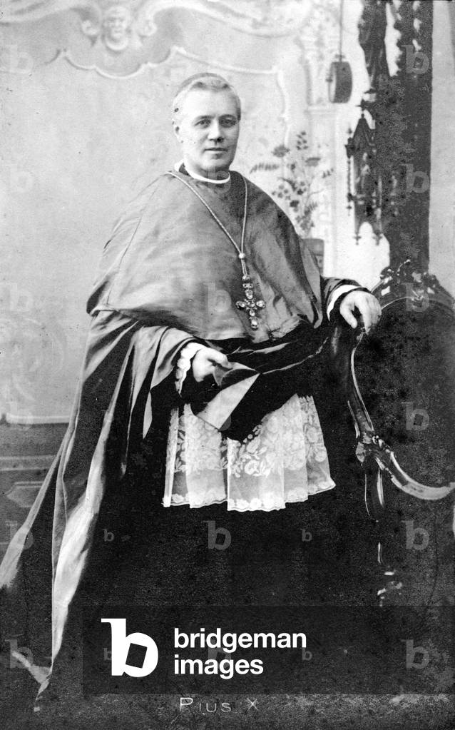 Pope Pius X. (b/w photo)