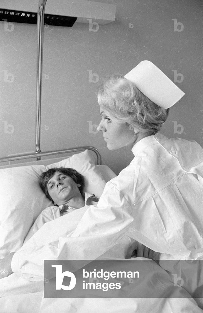 Nurse, 1971 (b/w photo)