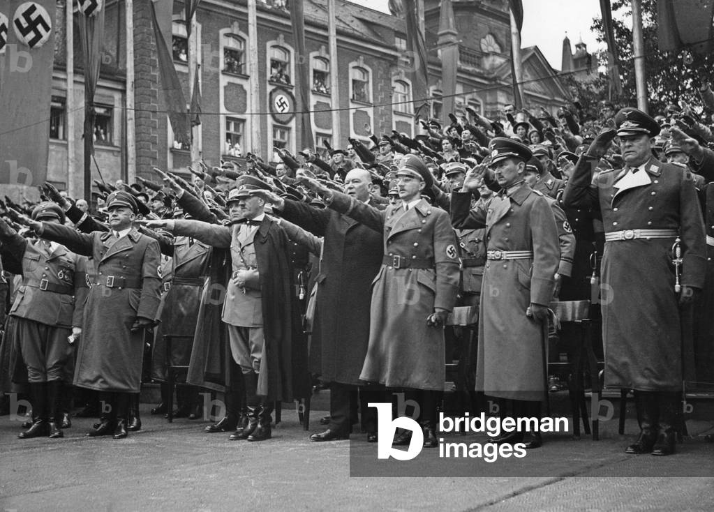 Groundbreaking ceremony of the first Munich subway tunnel at Lindwurmstrasse, 1938