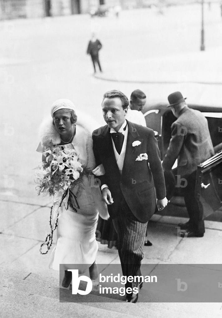 Mary Lou Eitel and Karl Adlon, 1932 (b/w photo)