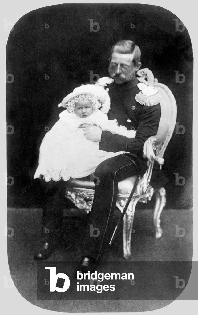 Crown Prince Friedrich Wilhelm, 1859 (b/w photo)