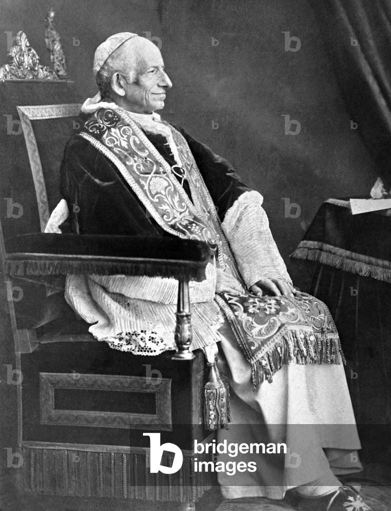 Pope Leo XIII (b/w photo)