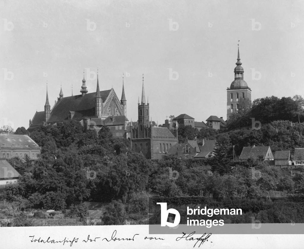 View of the Cathedral of Haff in Frauenburg in East Prussia, 1909