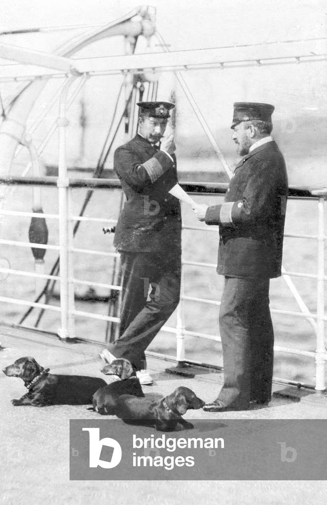 Emperor William II on board the Hohenzollern, 1906