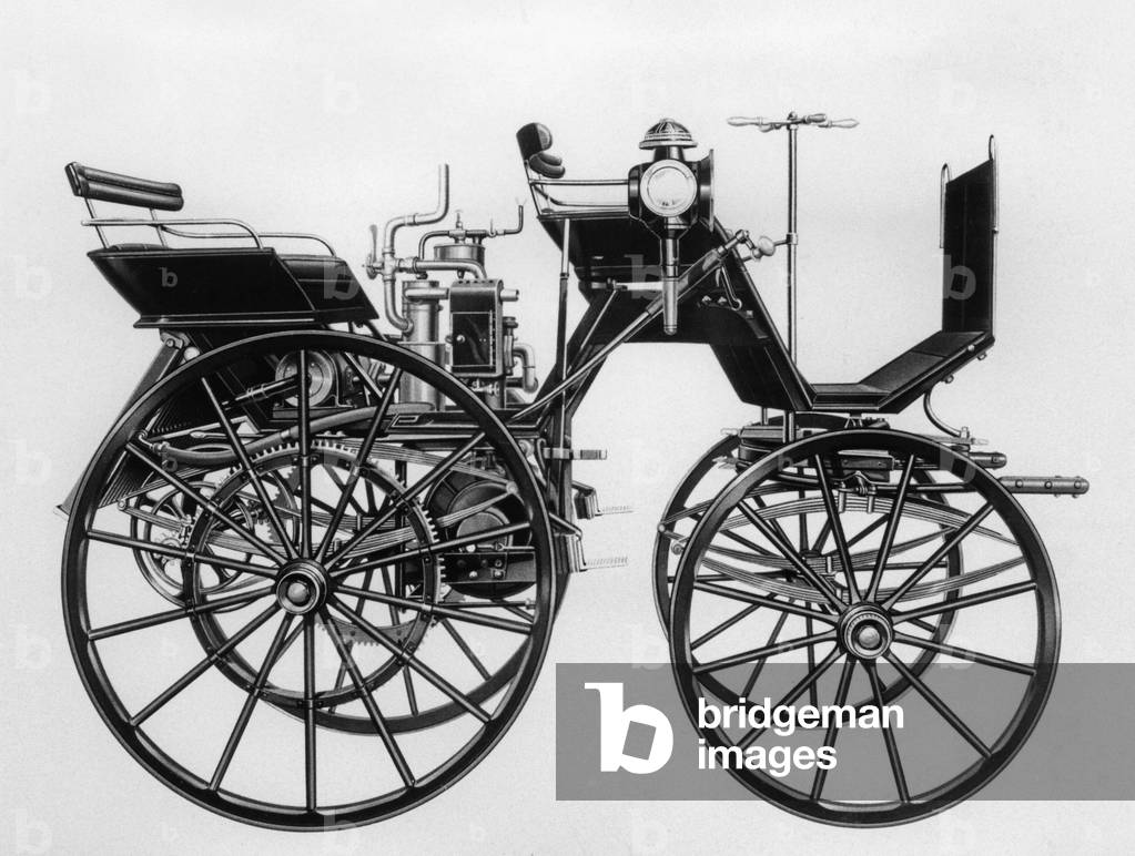 Motor car by Gottlieb Daimler, 1886