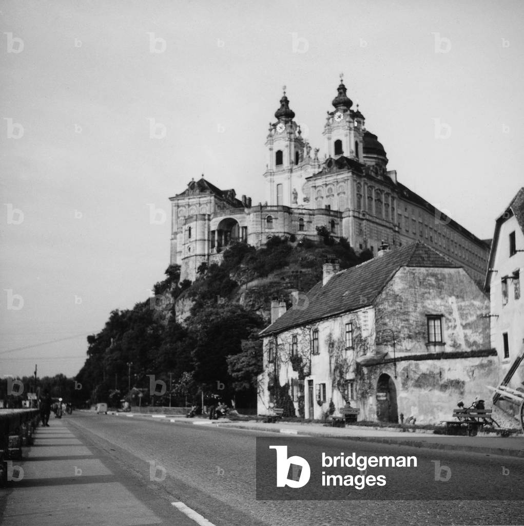 Melk Abbey, 1956 (b/w photo)