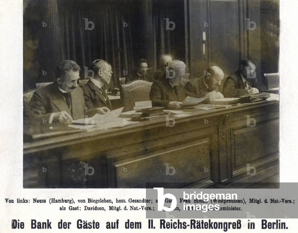 Second meeting of the Reichsraetekongress (Imperial Council Congress), 1919
