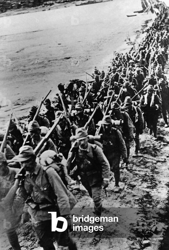 Japanese pioneers in South East Asia, 1942 (b/w photo)