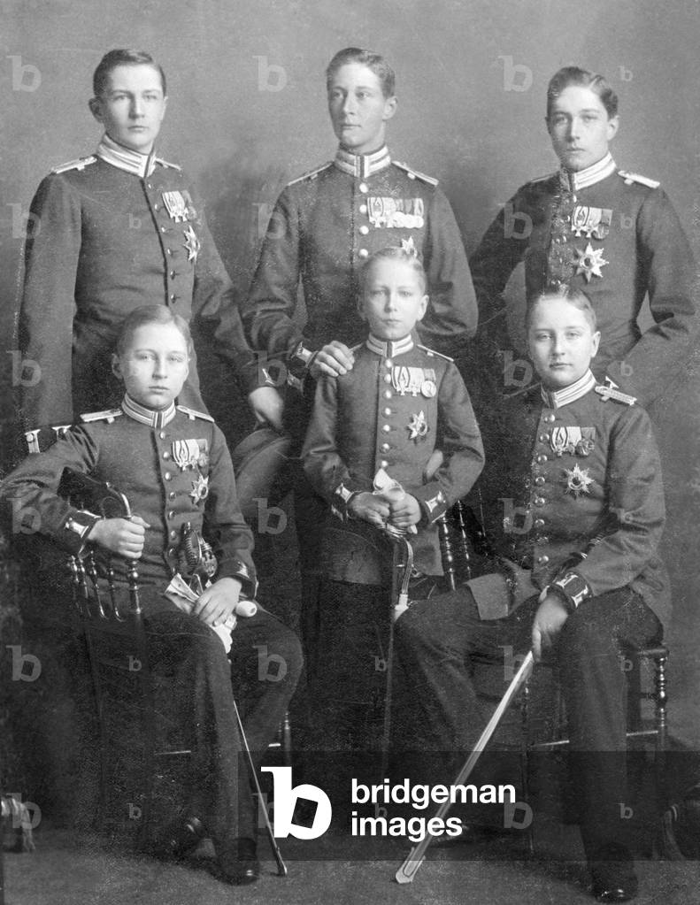 The five sons of Kaiser Wilhelm II, 1897-1900