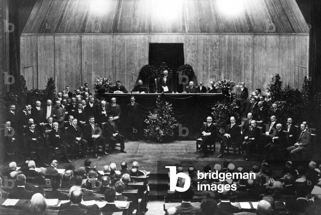 Inauguration of Friedrich Ebert, 1919 (b/w photo)